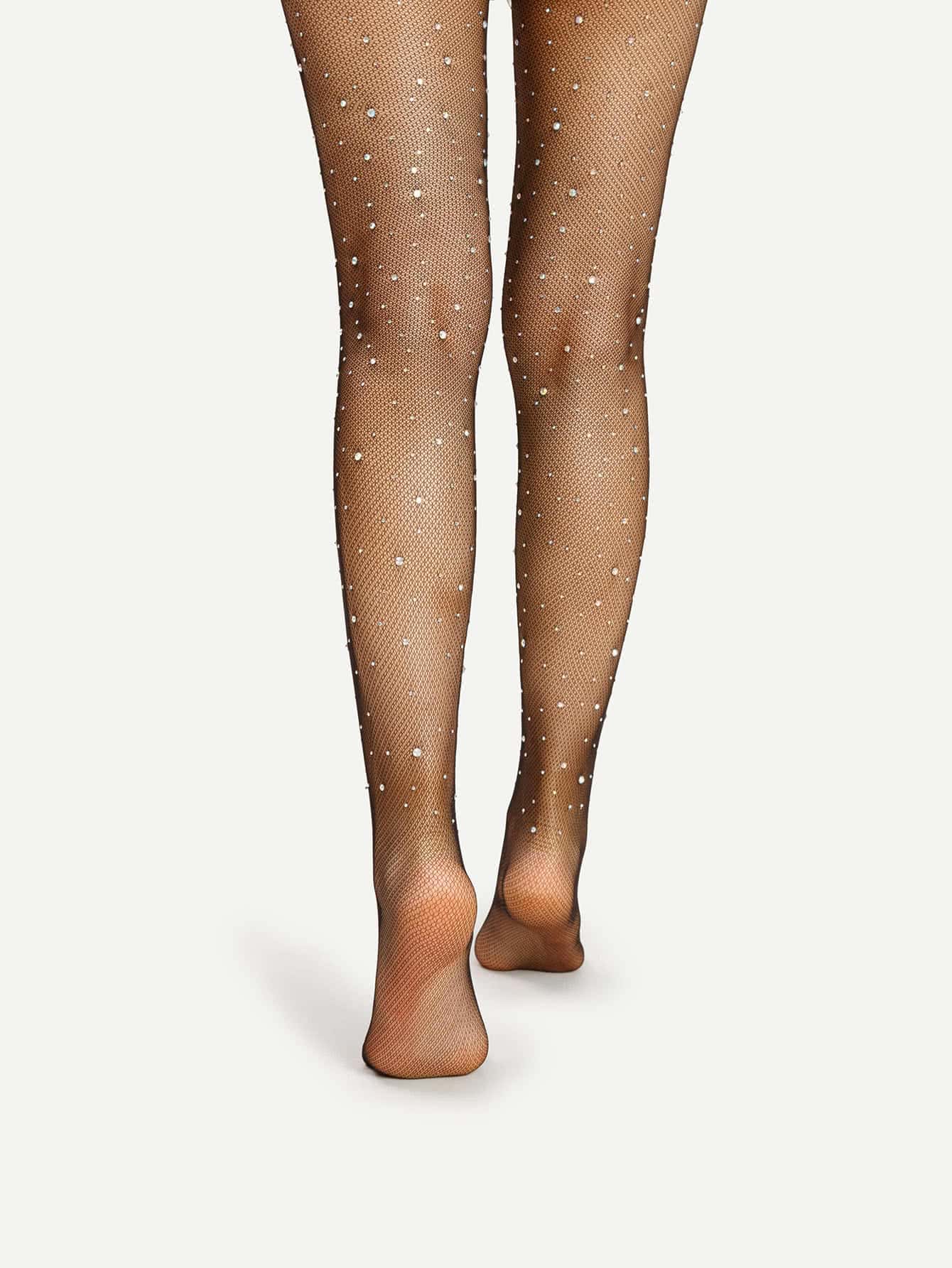 rhinestone pantyhose
