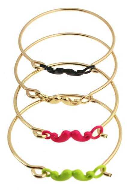 Colored Mustache Braceletfor Women Romwe