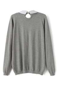 grey embroidered jumper