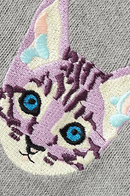 grey embroidered jumper