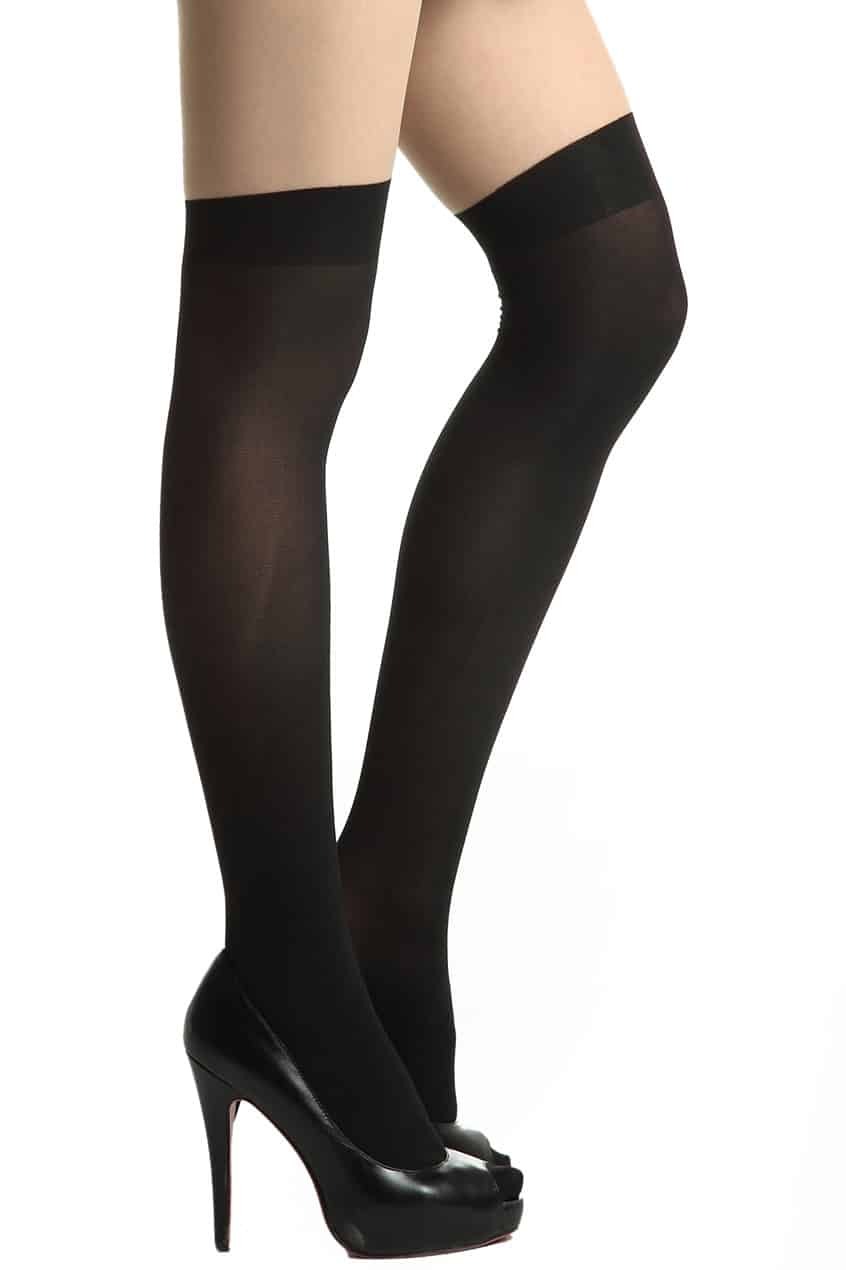 Blackskin Color Contrasting Tights