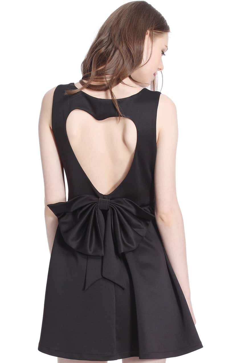 cutout black dress