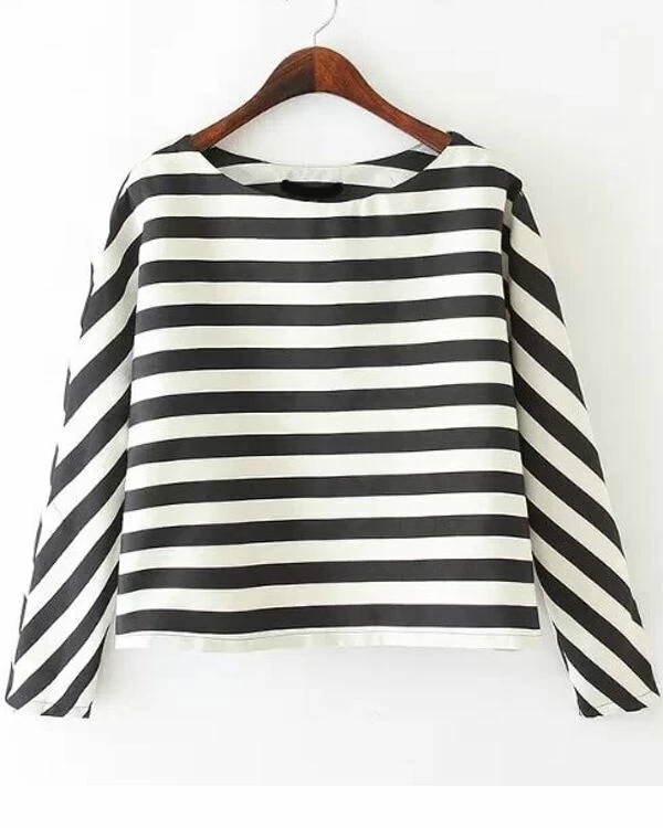 blusas rayadas blanco y negro