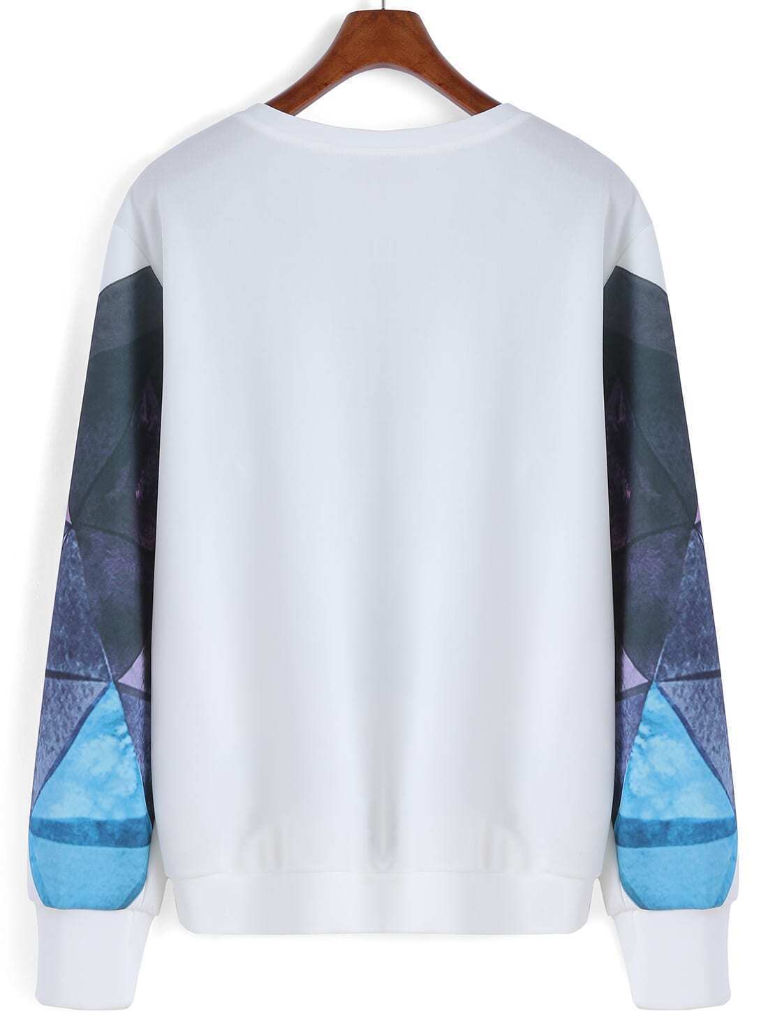 Cherry Round Neck Patchwork Sweatshirts Cherry Round Neck Patchwork Sweatshirts