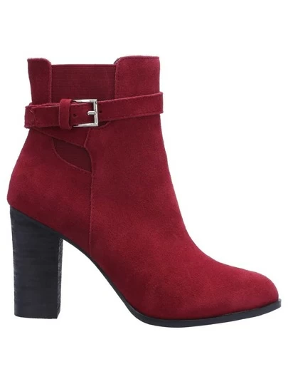 botines tacon grueso