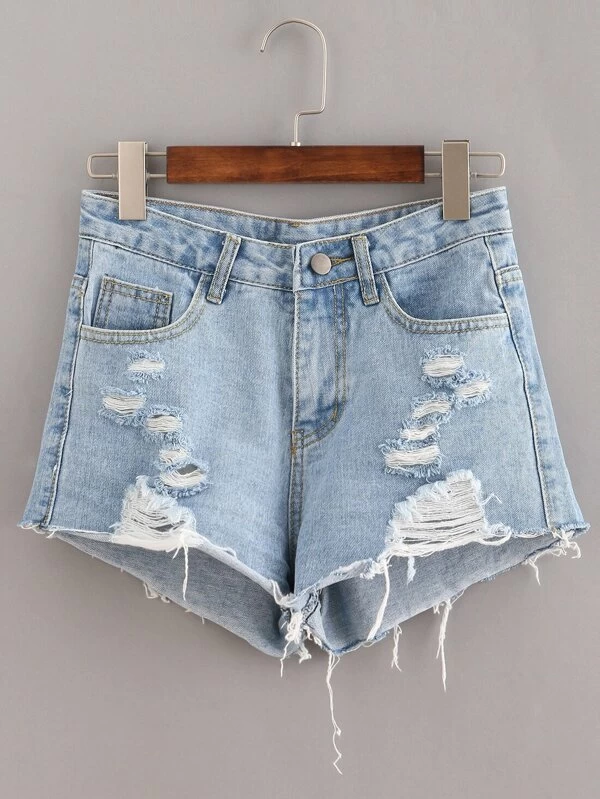 romwe jean shorts