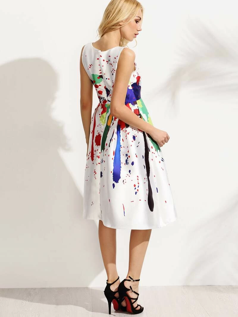 Paint Splatter Dress