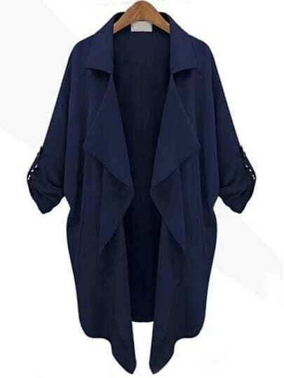 navy duster coat