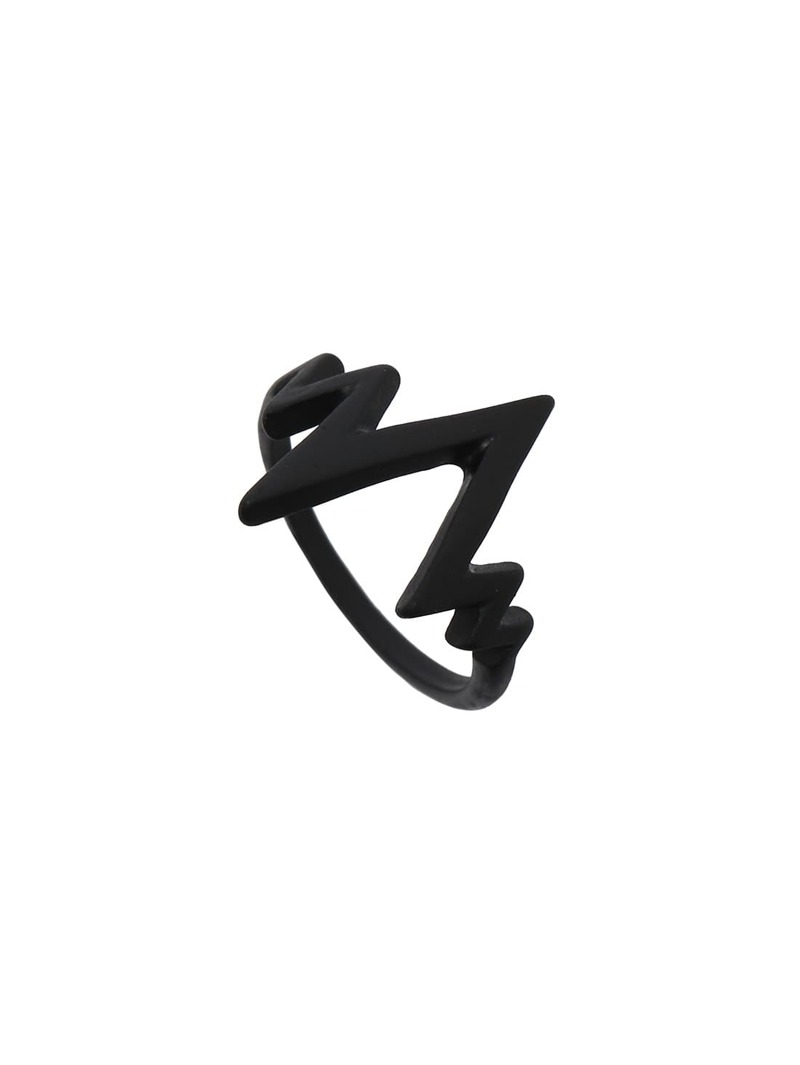

Black Electrocardiogram Shaped Ring