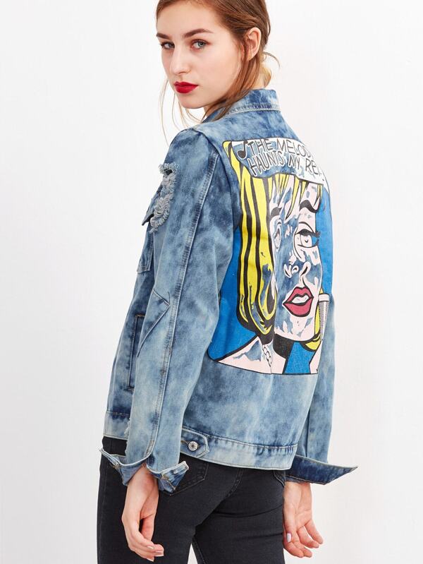 romwe jean jacket