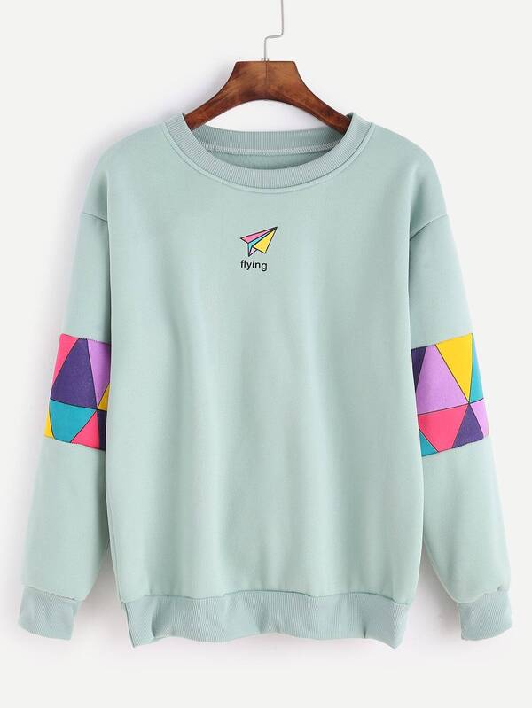 pale green sweatshirt