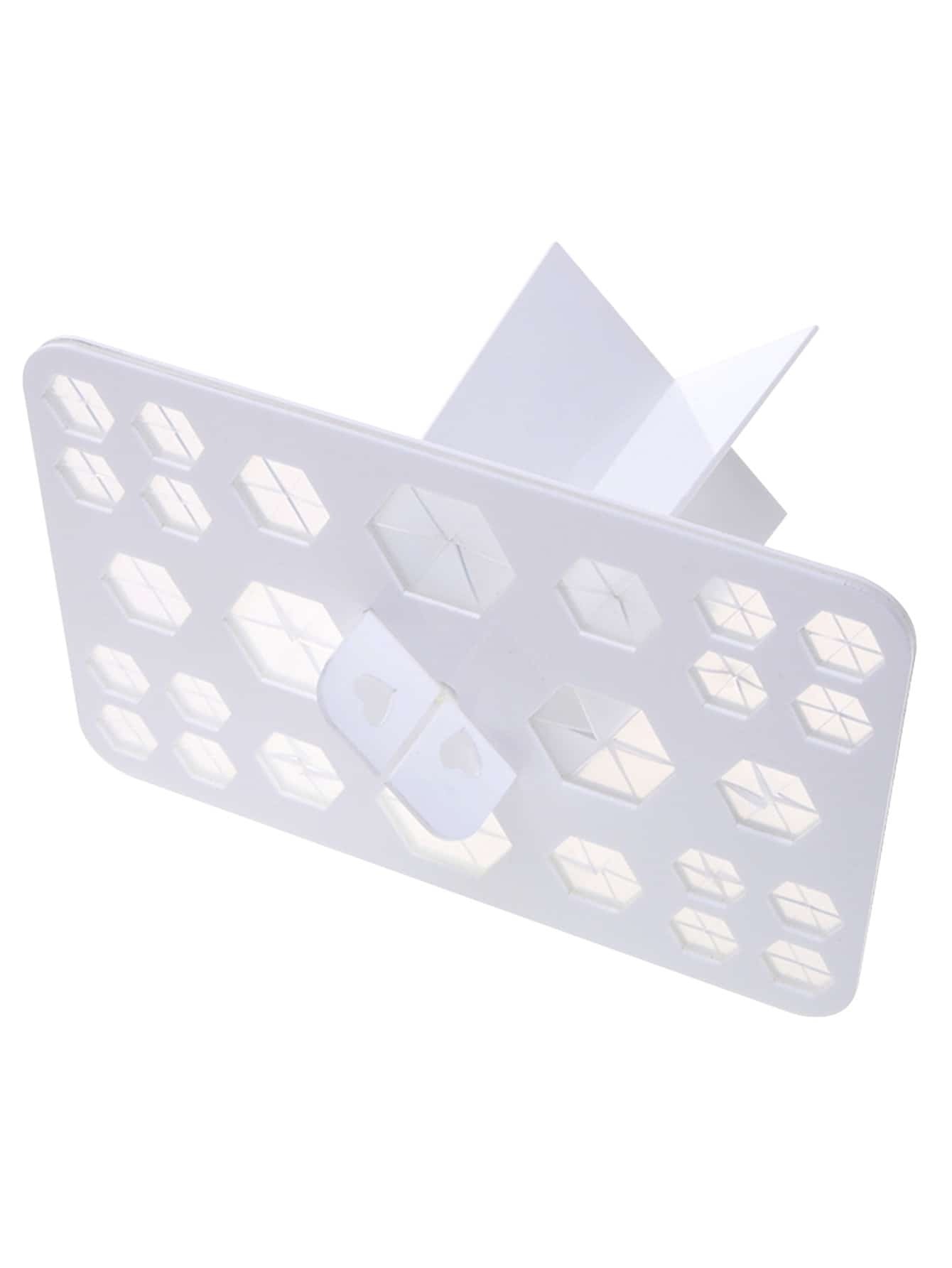

White 26 Hole Makeup Brushes Display Holder
