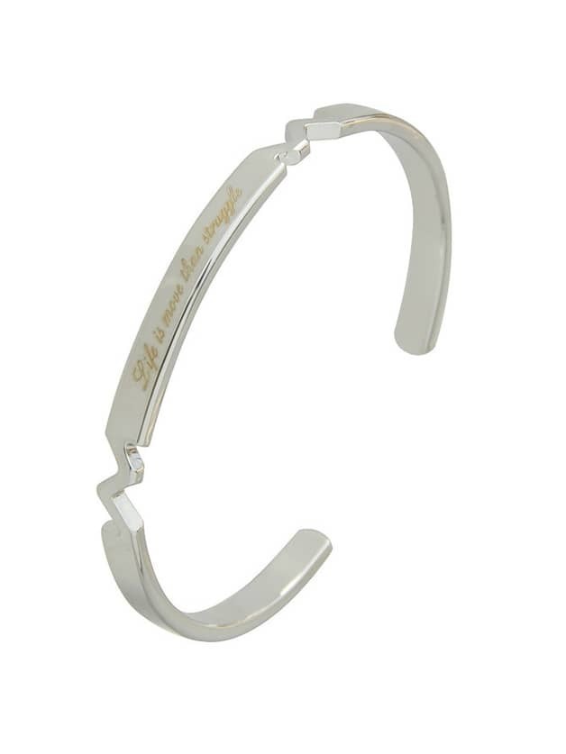 

Silver Color Braided Metal Cuff Bangles