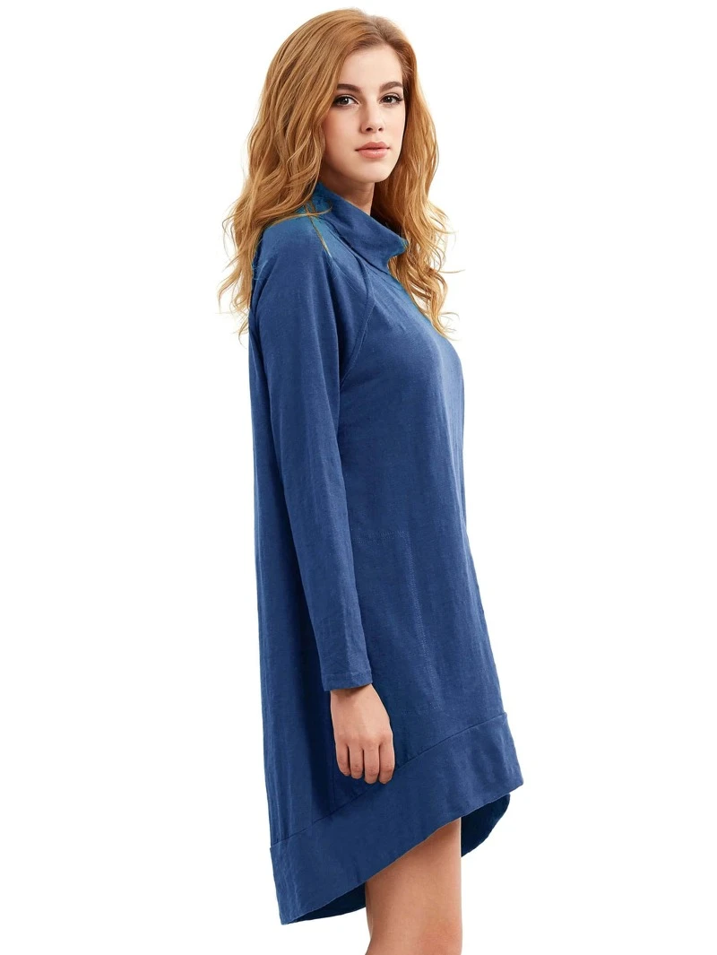 Royal Blue High Low Dress