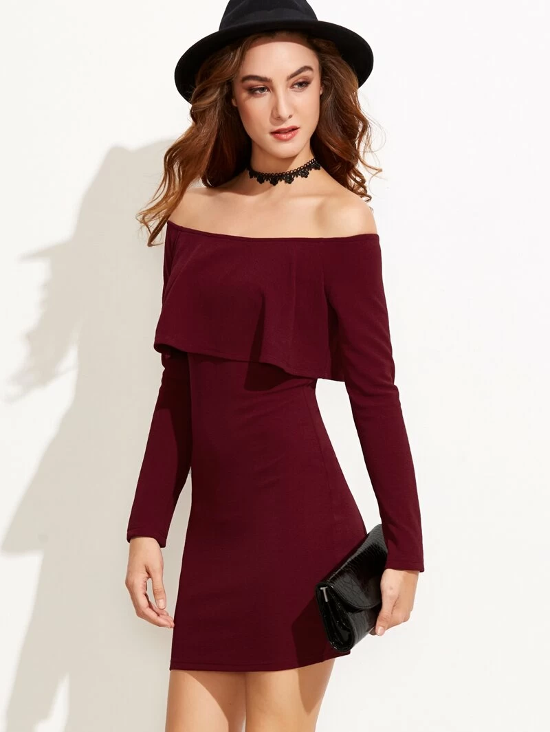 Ruffle Bodycon Dress