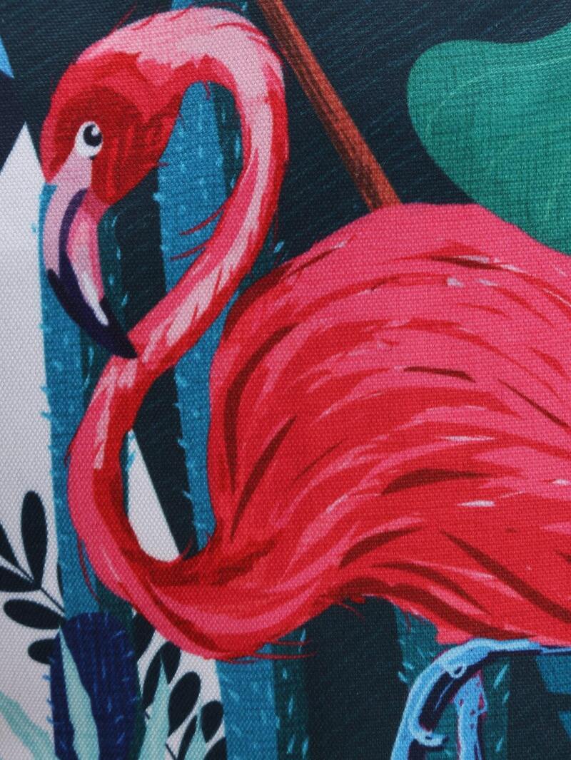 

Bird Pattern Casual Canvas Backpack, Multicolor