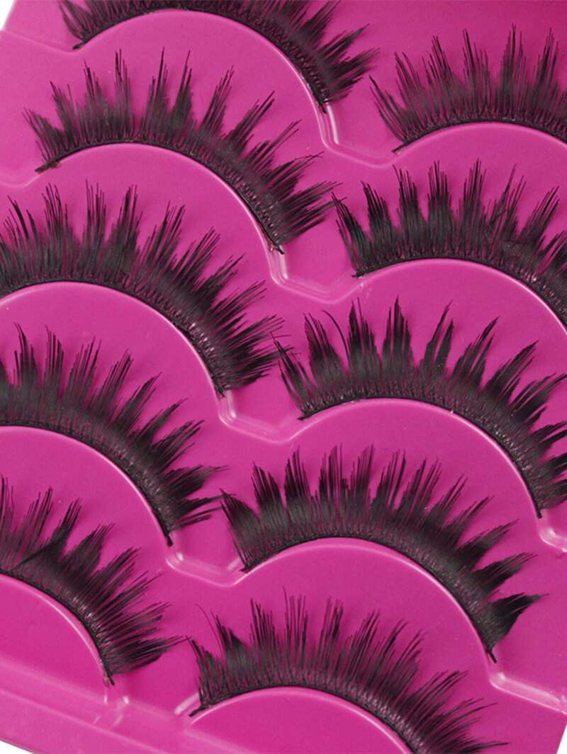 

Thick False Eyelashes Set 5 Pair, Black