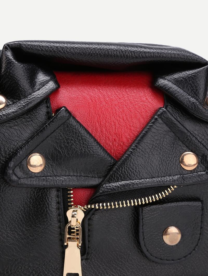

Jacket Shaped Shoulder Bag, Black