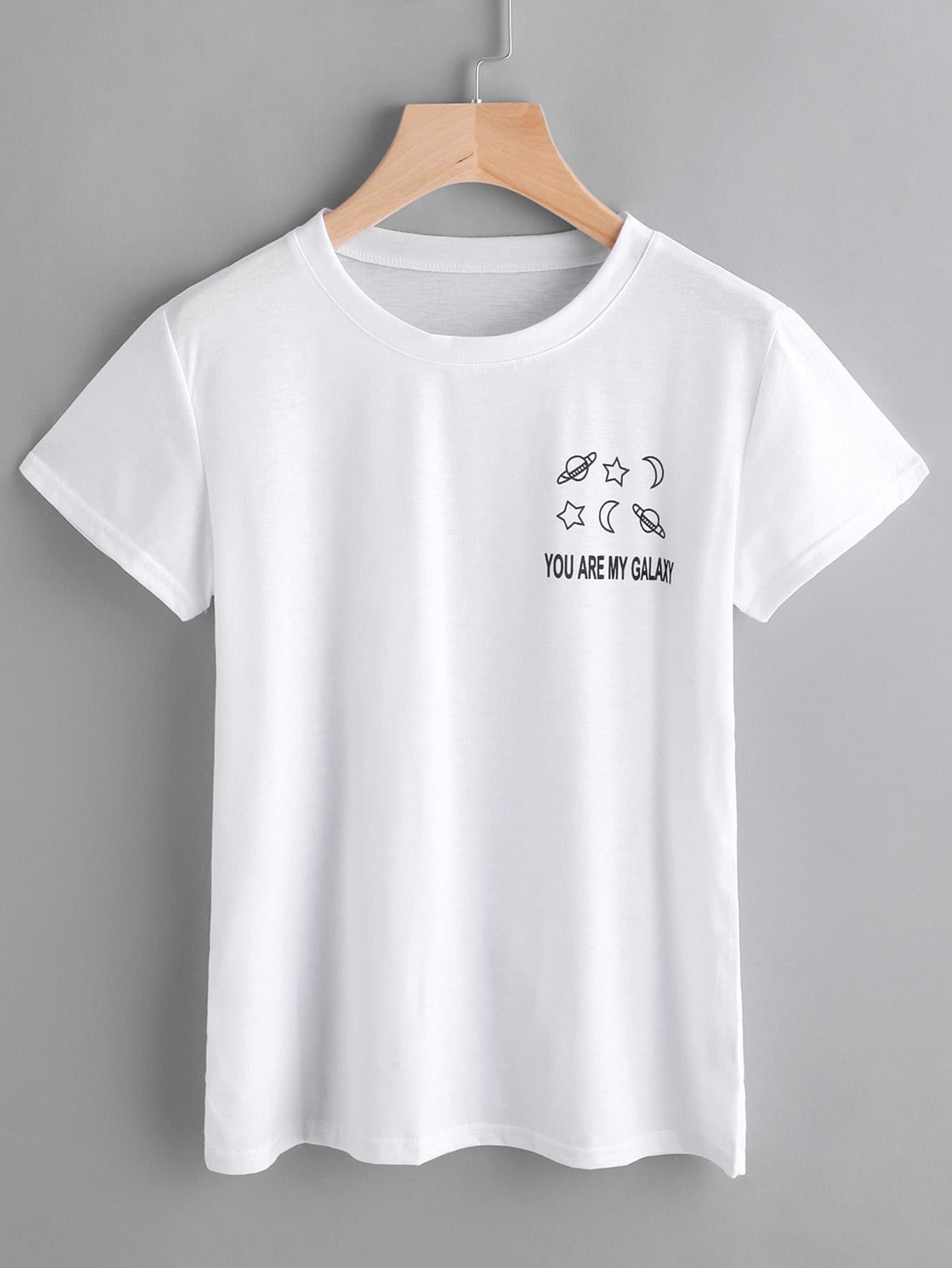 Our Slogan Print Tee is such a vibe - ROMWE