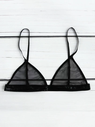 triangle mesh bralette