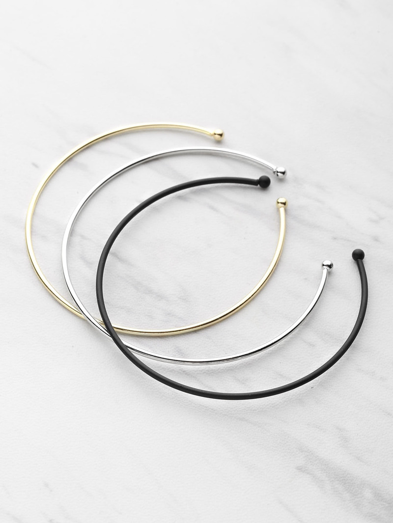 

3 Color Cuff Bracelet 3pcs, Multicolor
