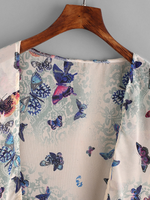 Ensemble D’attaches Avec Franges – Turquoise, Motif Papillon, Pour Cheval Taille Standard