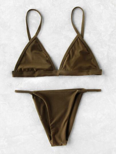 triangle beach bikini set
