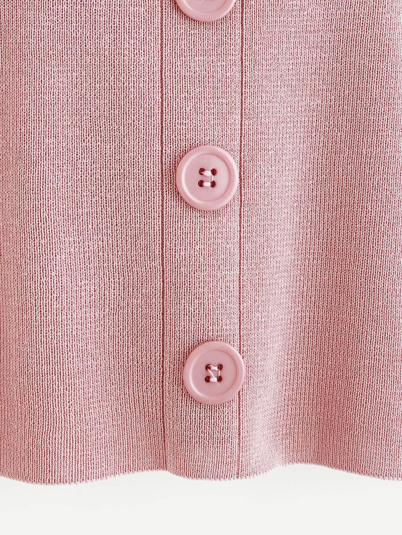 

Bow Tie Strap Jersey Top, Pink