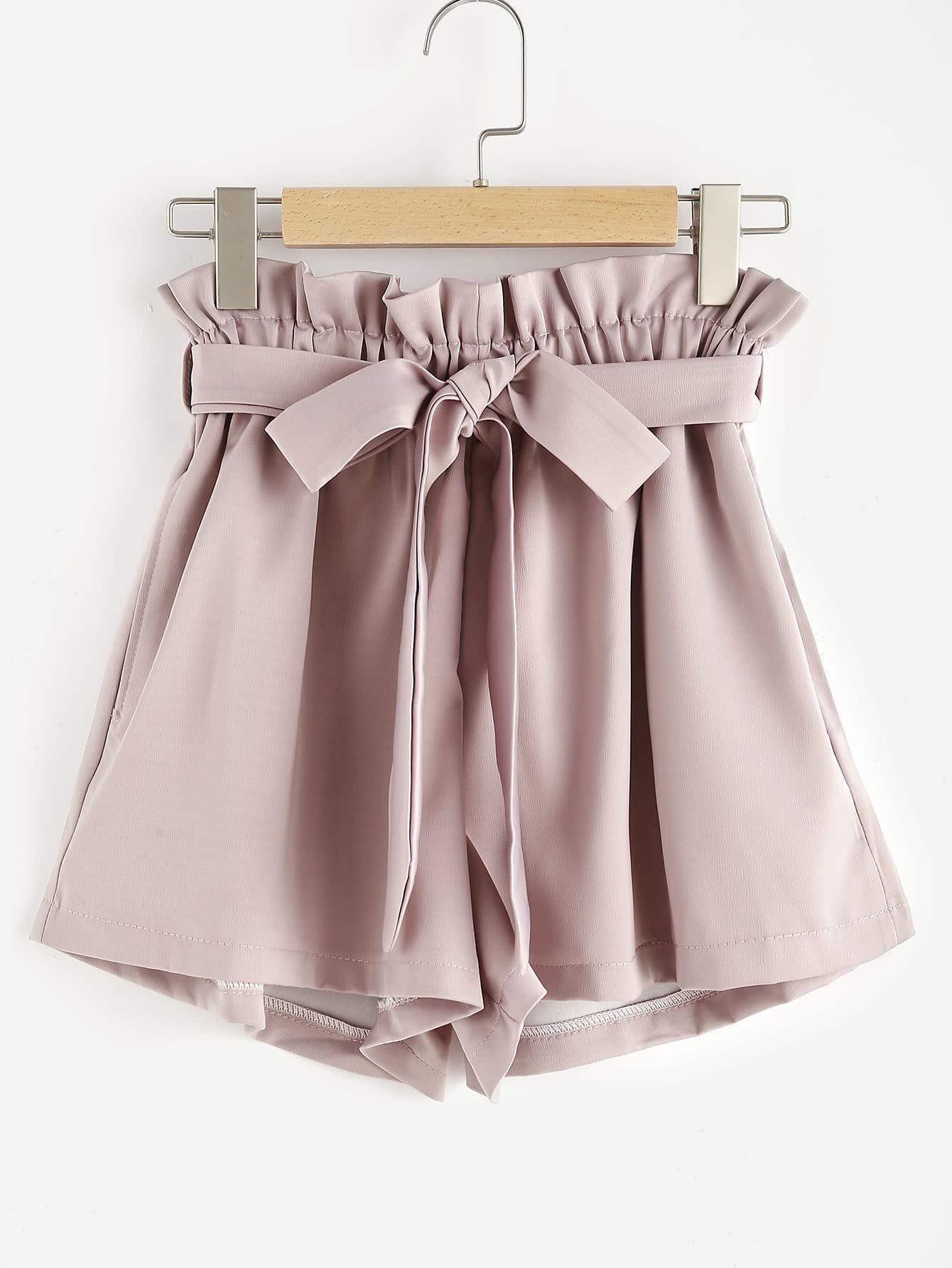 frill waist shorts