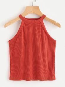 Ribbed Halter Top